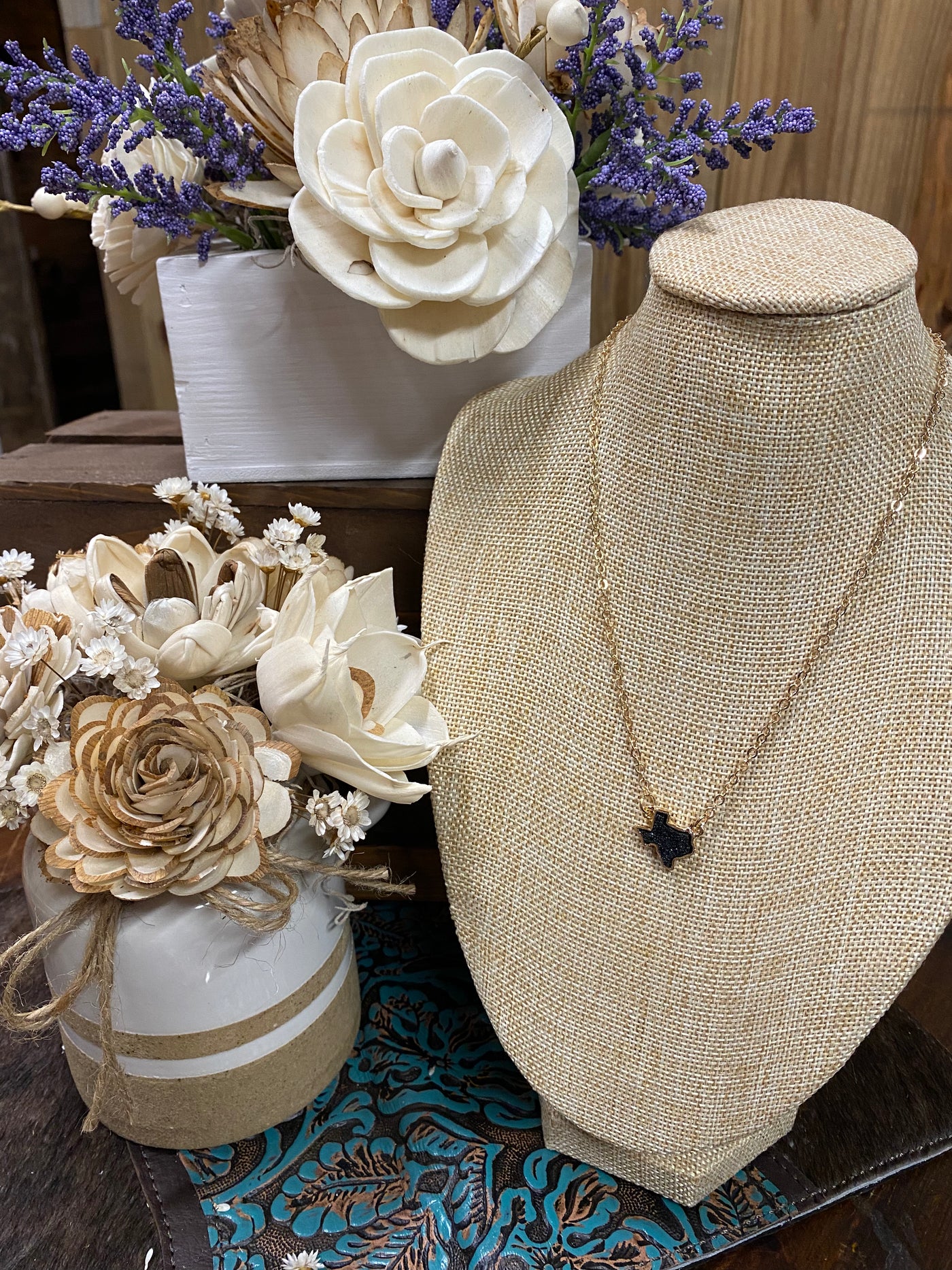Druzy TX necklace