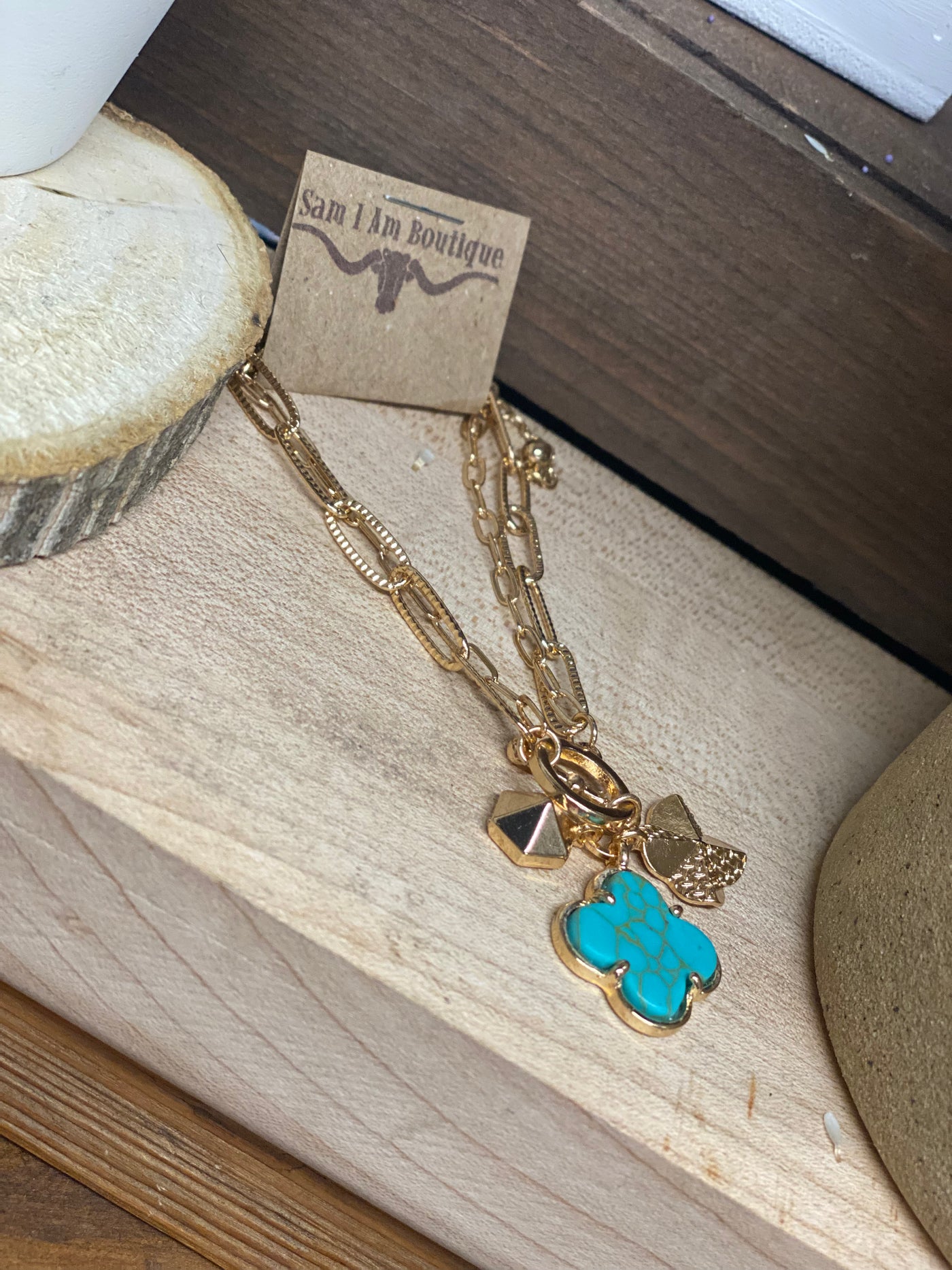 Druzy Clover Bracelet