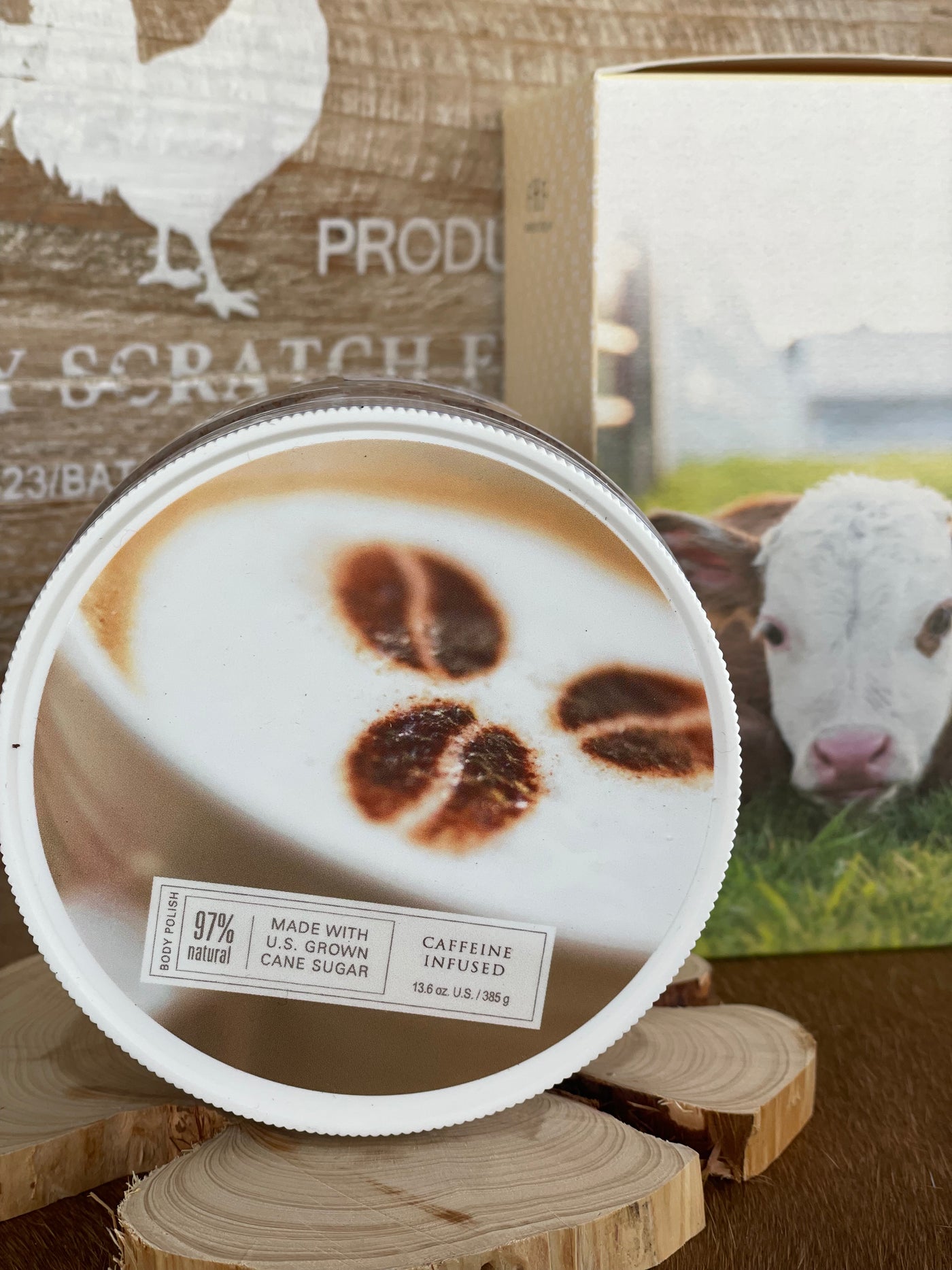 FHF Triple Shot Caramel Coffee body scrub *