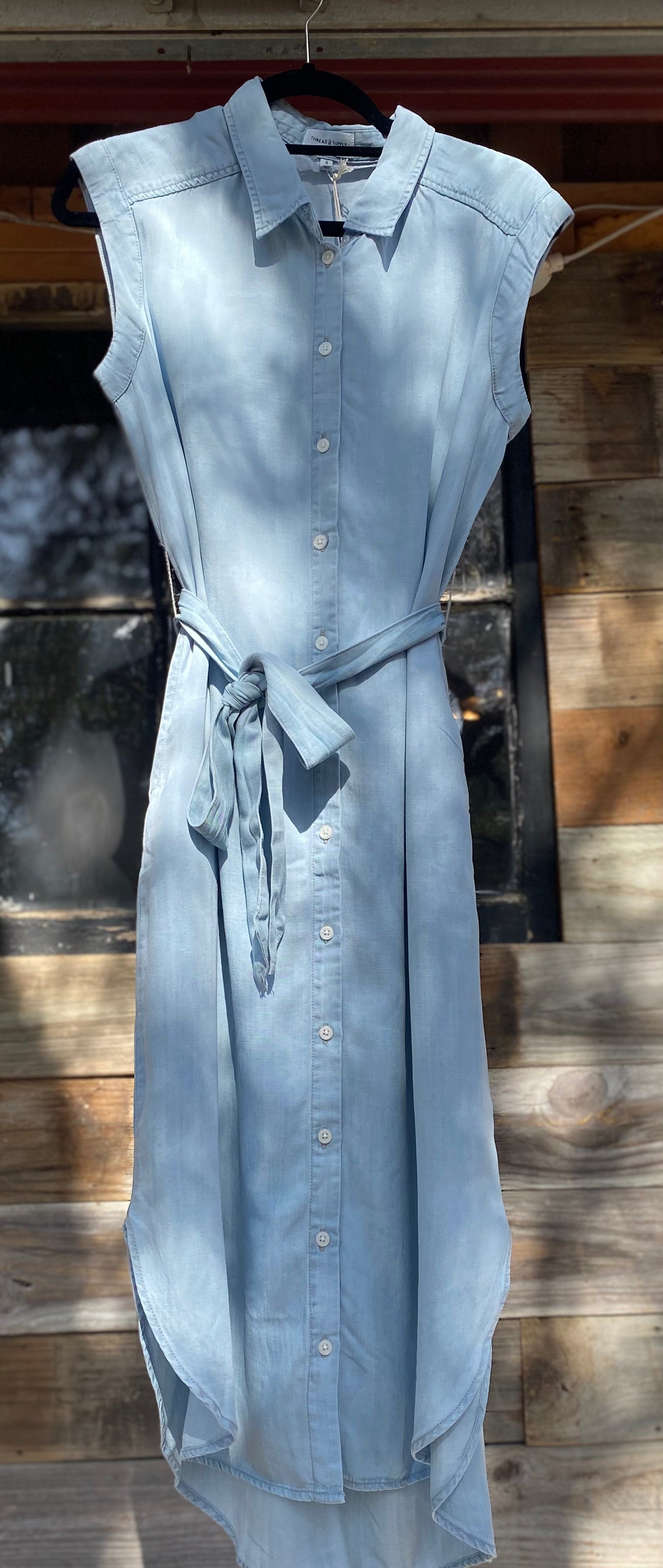 Denim dress light wash