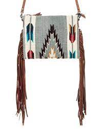 AD Grey cross body with fringe concealed carry