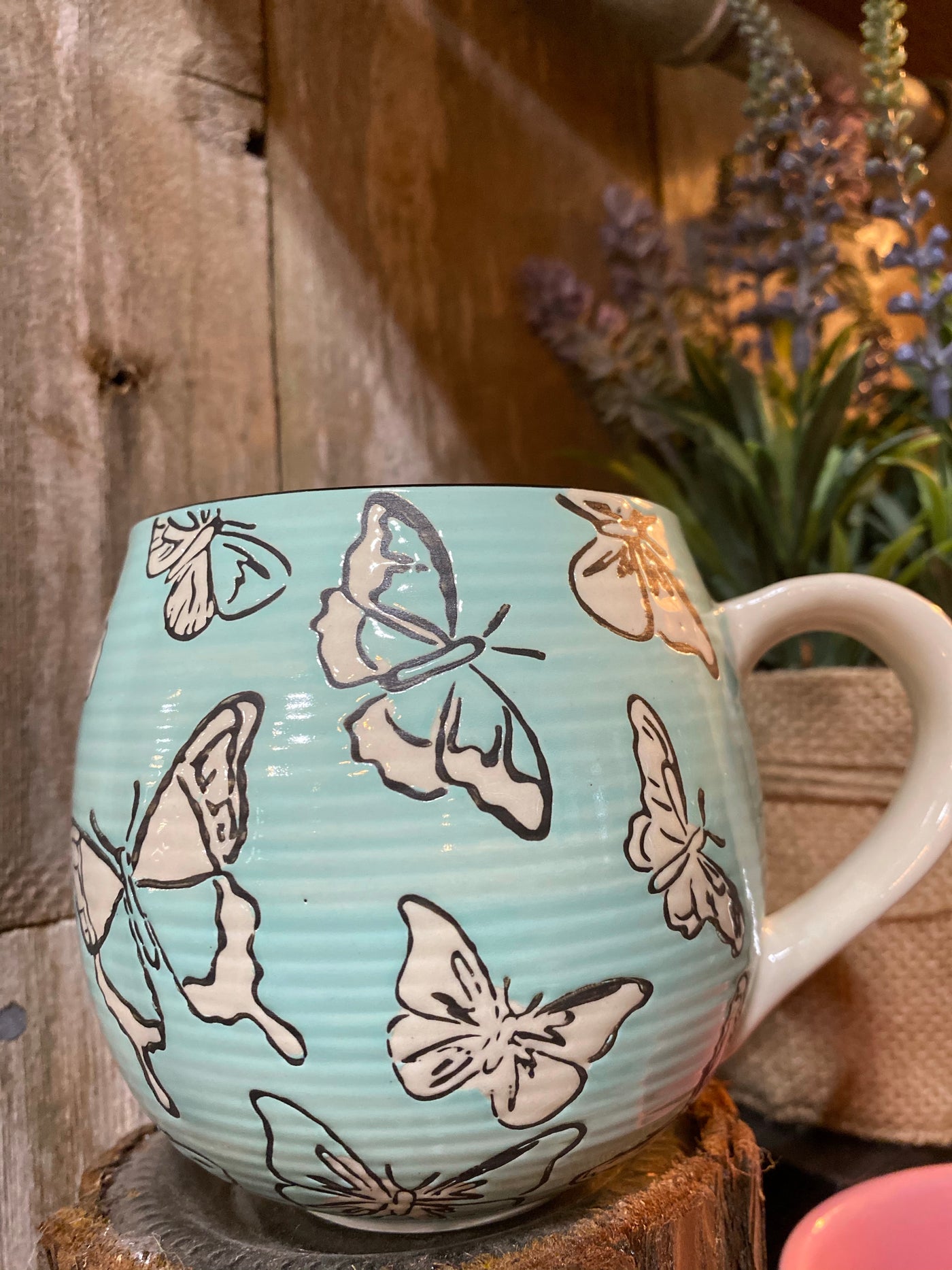 Teal Fiona Butterfly Mug *