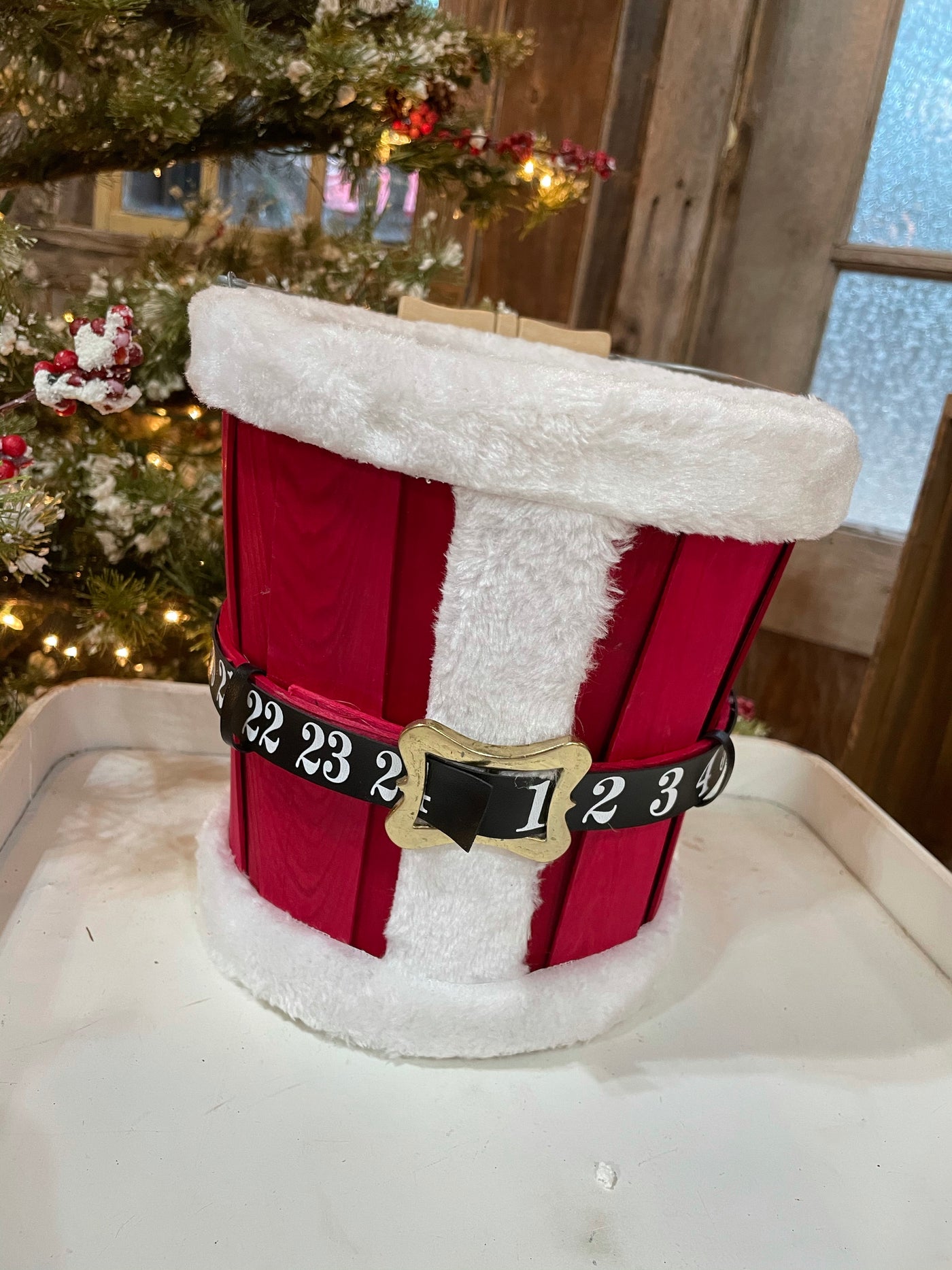 Santa suit- Countdown to Christmas Bucket