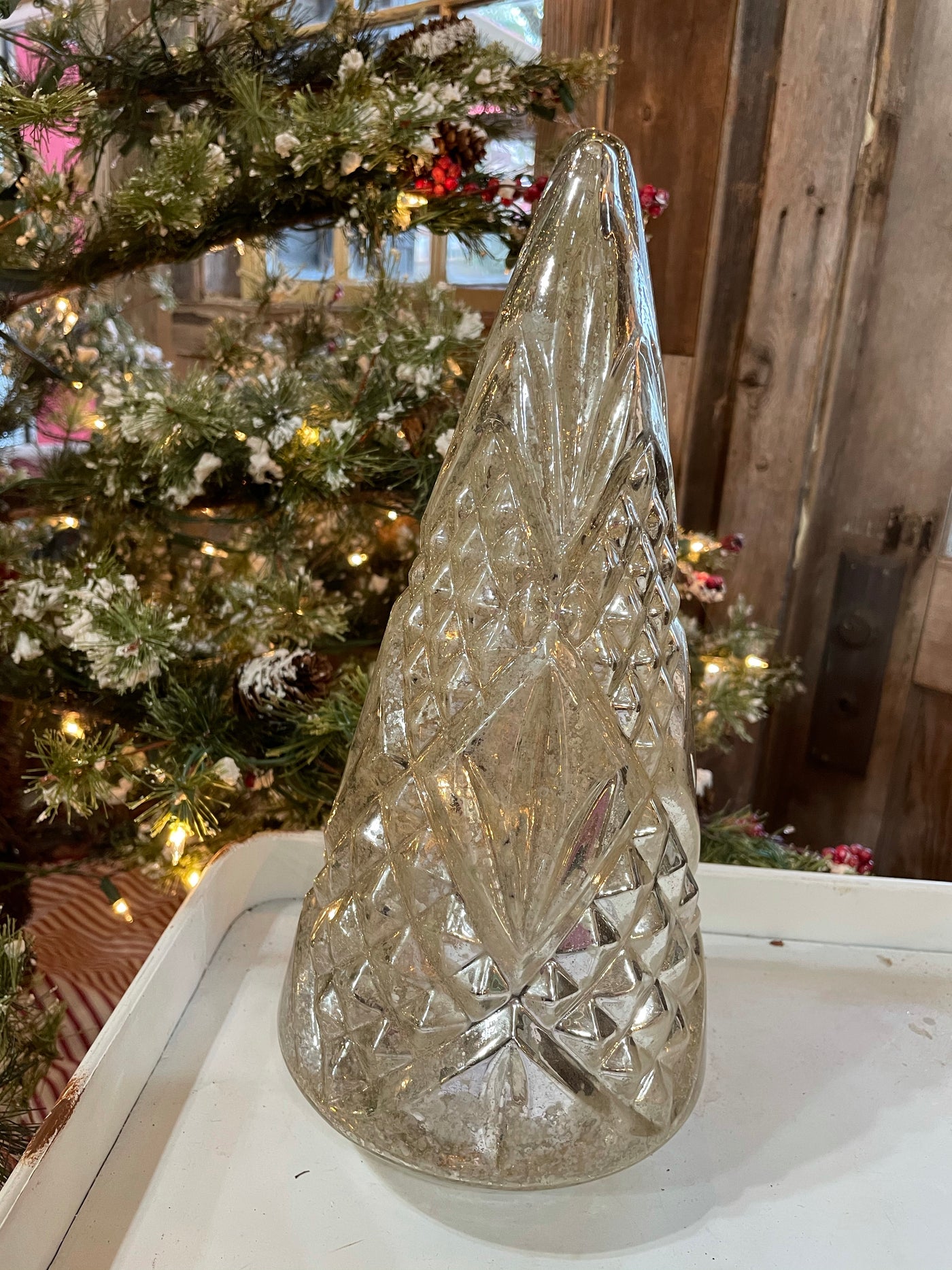 Light Up Glass Tree