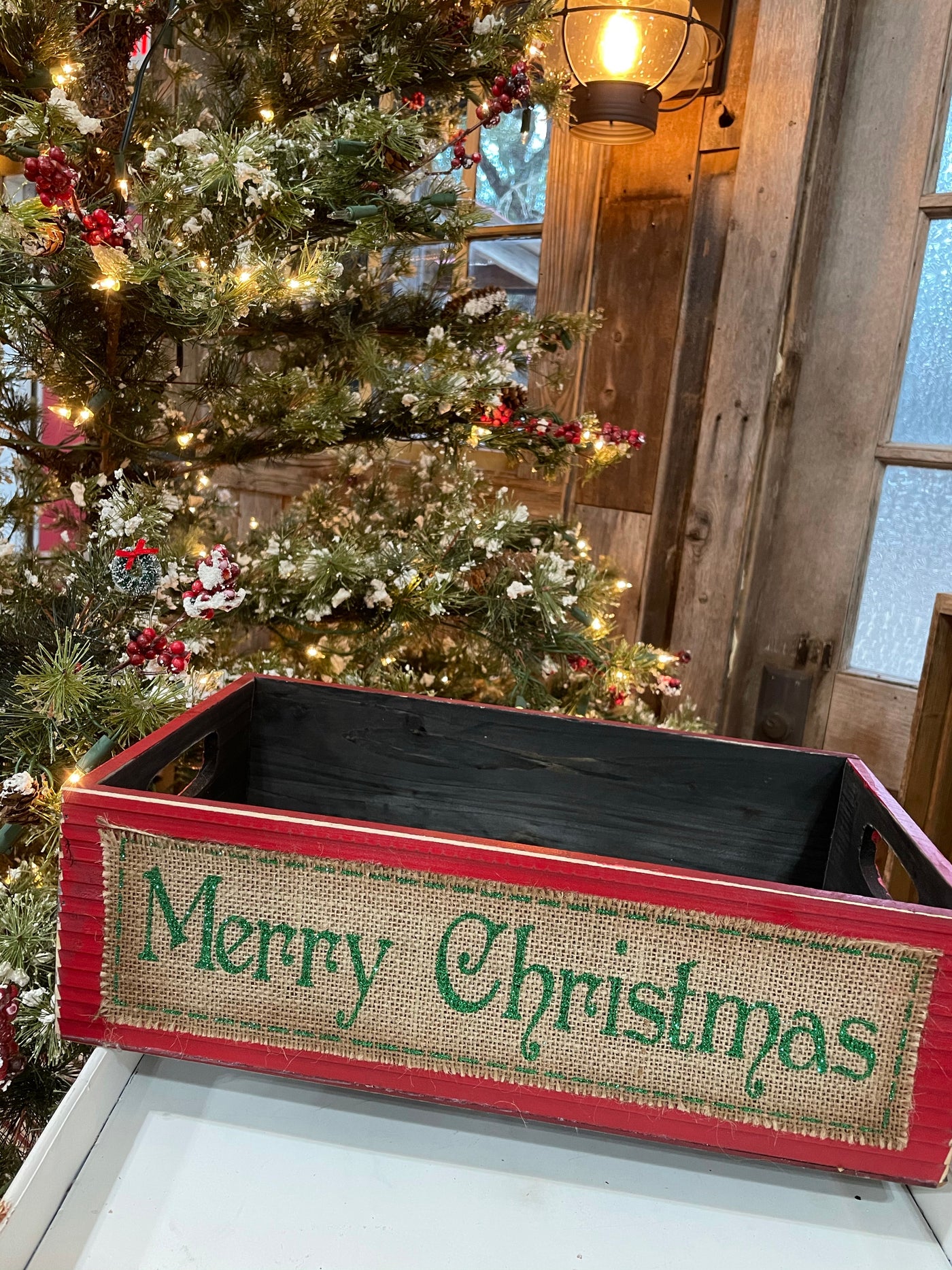 Red Merry Christmas Box