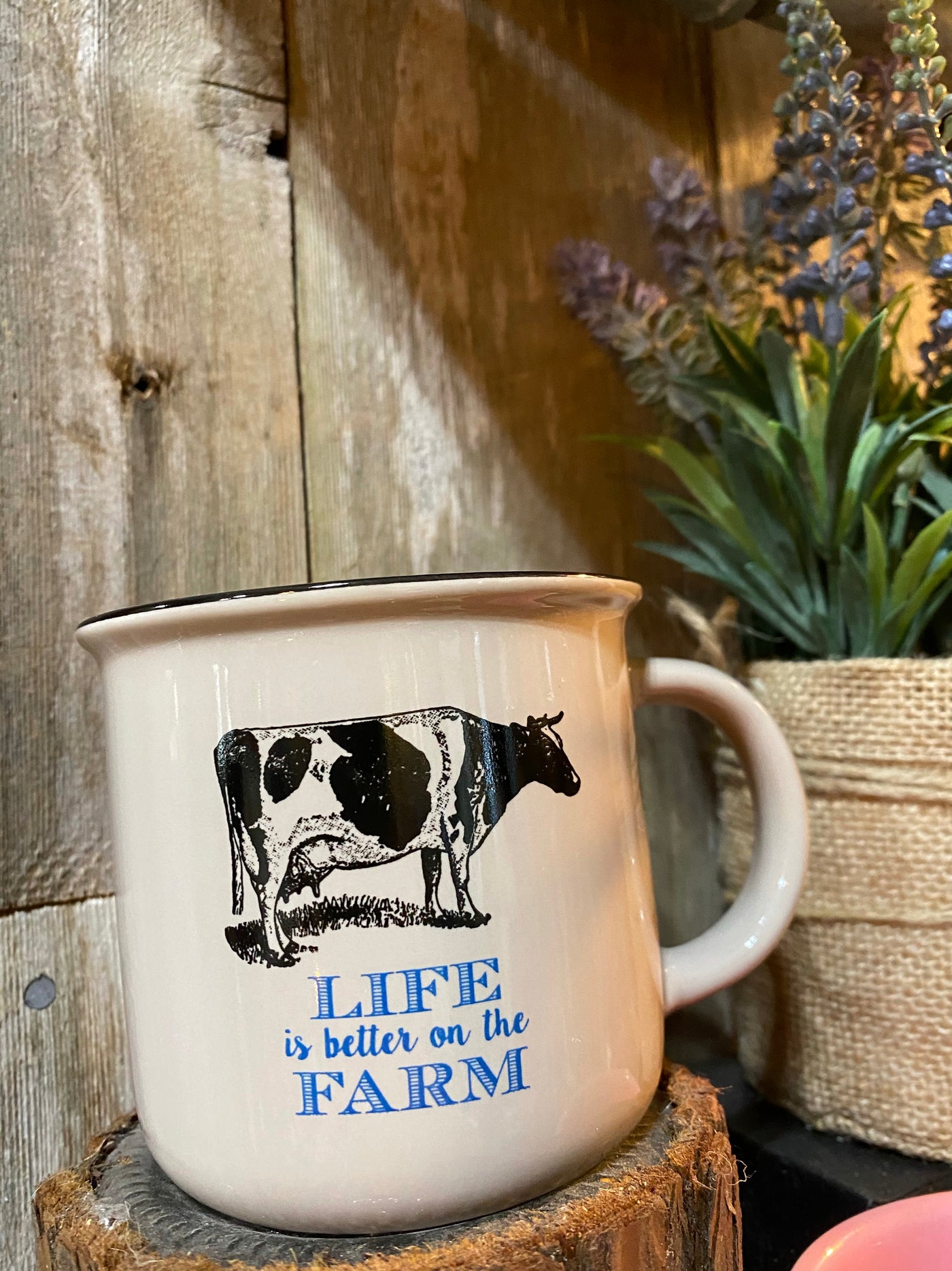 Life Is Better On The Farm Cow mug *