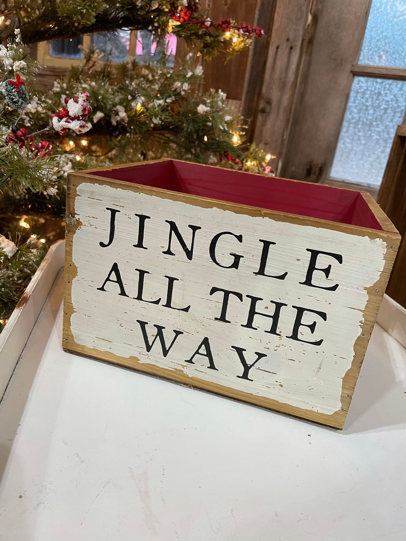 Jingle All the Way Wood Box