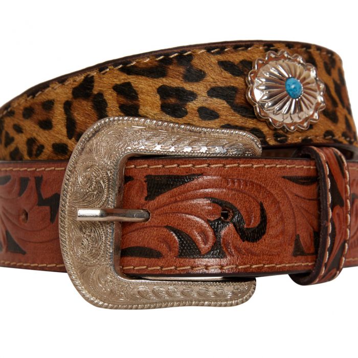 Myra Fanciful Hand Tooled Belt *